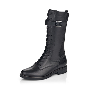 D0771 54 D8381 01:Cuir / Textile/Noir