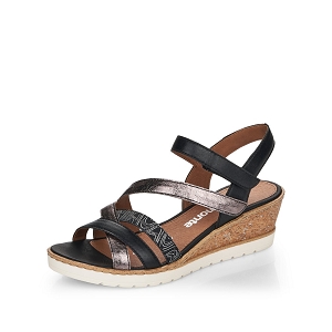 R3664 90 R6251 01:Cuir / Textile/Noir
