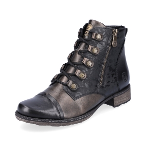 R3435 93 D4391 02:Cuir / Textile/Noir