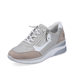 R3702 80 D2410 40:Cuir / Textile/Gris clair