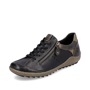  R1431 01<br>Cuir   Textile Noir